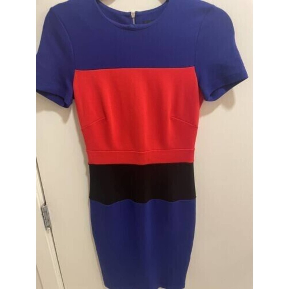 French Connection Womens Block Mini Party Dress Size 2
